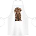 Dogs Cute Labradoodle Puppy Cotton Apron 100% Organic White