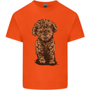 Dogs Cute Labradoodle Puppy Kids T-Shirt Childrens Orange