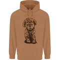 Dogs Cute Labradoodle Puppy Mens 80% Cotton Hoodie Caramel Latte