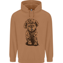 Dogs Cute Labradoodle Puppy Mens 80% Cotton Hoodie Caramel Latte