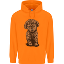 Dogs Cute Labradoodle Puppy Mens 80% Cotton Hoodie Orange