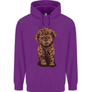 Dogs Cute Labradoodle Puppy Mens 80% Cotton Hoodie Purple