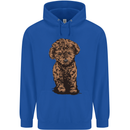 Dogs Cute Labradoodle Puppy Mens 80% Cotton Hoodie Royal Blue