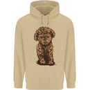 Dogs Cute Labradoodle Puppy Mens 80% Cotton Hoodie Sand