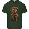 Dogs Cute Labradoodle Puppy Mens Cotton T-Shirt Tee Top Forest Green