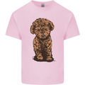 Dogs Cute Labradoodle Puppy Mens Cotton T-Shirt Tee Top Light Pink