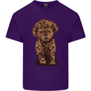 Dogs Cute Labradoodle Puppy Mens Cotton T-Shirt Tee Top Purple