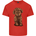 Dogs Cute Labradoodle Puppy Mens Cotton T-Shirt Tee Top Red