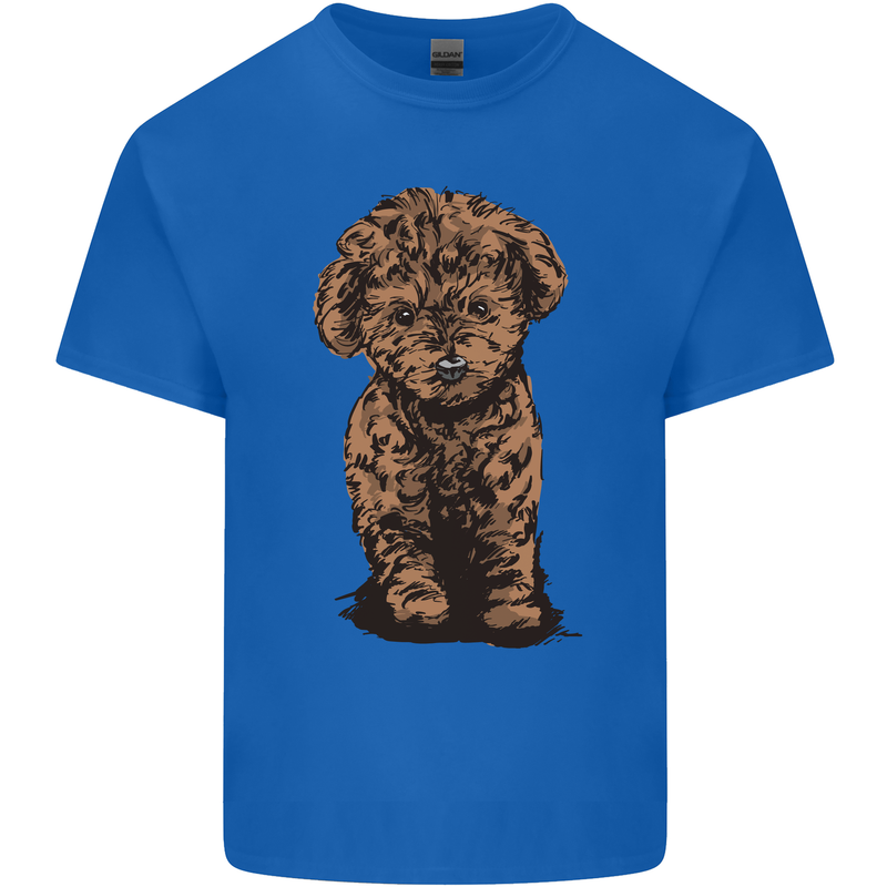 Dogs Cute Labradoodle Puppy Mens Cotton T-Shirt Tee Top Royal Blue