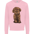 Dogs Cute Labradoodle Puppy Mens Sweatshirt Jumper Light Pink