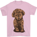Dogs Cute Labradoodle Puppy Mens T-Shirt Cotton Gildan Light Pink