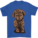 Dogs Cute Labradoodle Puppy Mens T-Shirt Cotton Gildan Royal Blue