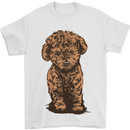 Dogs Cute Labradoodle Puppy Mens T-Shirt Cotton Gildan White