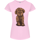Dogs Cute Labradoodle Puppy Womens Petite Cut T-Shirt Light Pink