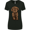 Dogs Cute Labradoodle Puppy Womens Wider Cut T-Shirt Black