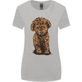 Dogs Cute Labradoodle Puppy Womens Wider Cut T-Shirt Sports Grey