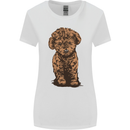 Dogs Cute Labradoodle Puppy Womens Wider Cut T-Shirt White