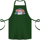 Dogs English Bulldog Cotton Apron 100% Organic Forest Green