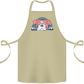 Dogs English Bulldog Cotton Apron 100% Organic Khaki