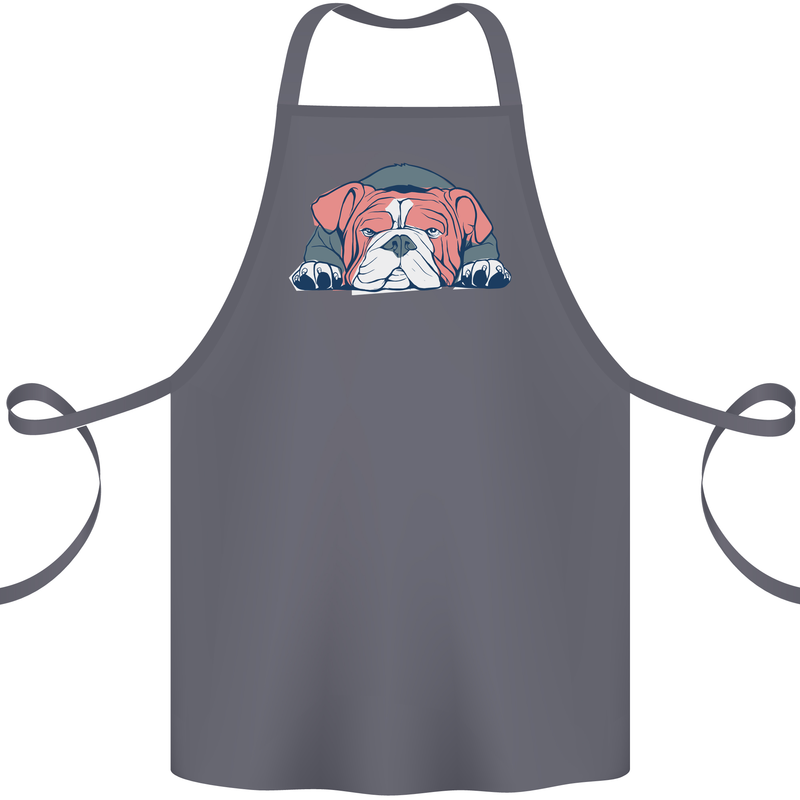 Dogs English Bulldog Cotton Apron 100% Organic Steel