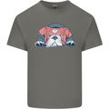Dogs English Bulldog Kids T-Shirt Childrens Charcoal
