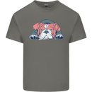 Dogs English Bulldog Kids T-Shirt Childrens Charcoal