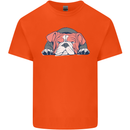 Dogs English Bulldog Kids T-Shirt Childrens Orange
