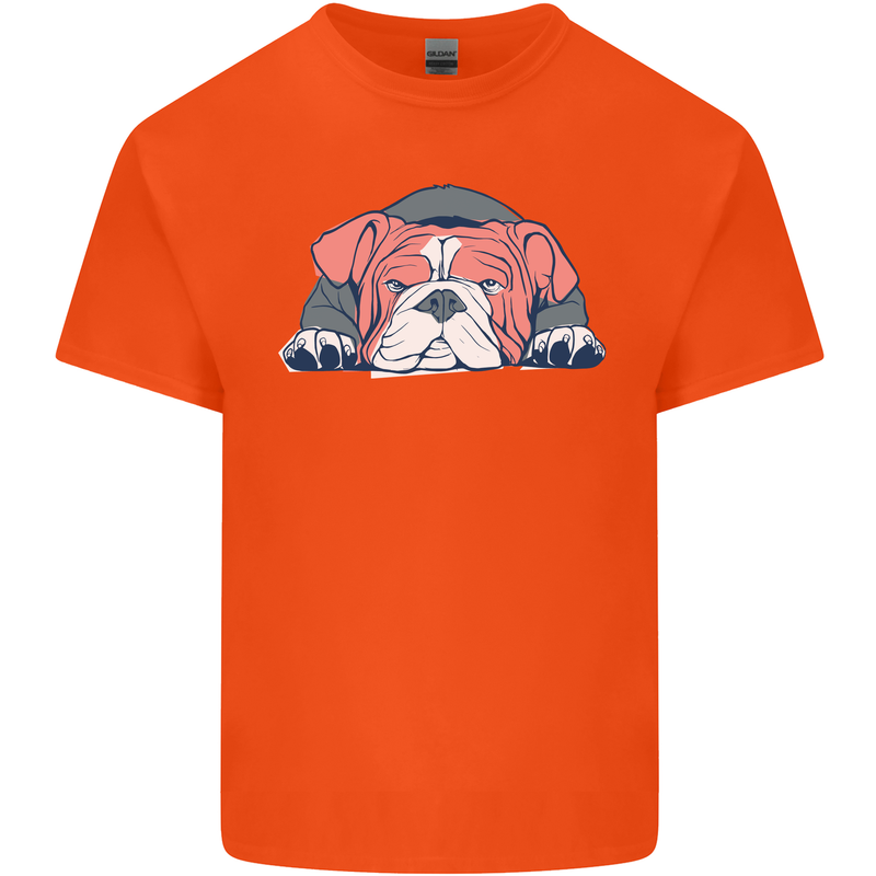 Dogs English Bulldog Kids T-Shirt Childrens Orange