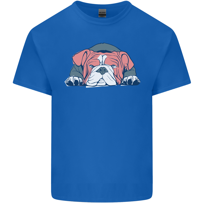 Dogs English Bulldog Kids T-Shirt Childrens Royal Blue