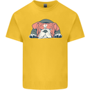 Dogs English Bulldog Kids T-Shirt Childrens Yellow