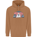 Dogs English Bulldog Mens 80% Cotton Hoodie Caramel Latte