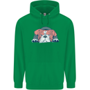 Dogs English Bulldog Mens 80% Cotton Hoodie Irish Green