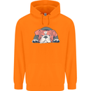 Dogs English Bulldog Mens 80% Cotton Hoodie Orange