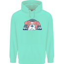 Dogs English Bulldog Mens 80% Cotton Hoodie Peppermint