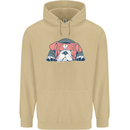 Dogs English Bulldog Mens 80% Cotton Hoodie Sand