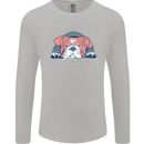 Dogs English Bulldog Mens Long Sleeve T-Shirt Sports Grey