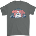 Dogs English Bulldog Mens T-Shirt Cotton Gildan Charcoal