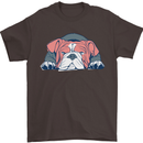 Dogs English Bulldog Mens T-Shirt Cotton Gildan Dark Chocolate