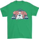 Dogs English Bulldog Mens T-Shirt Cotton Gildan Irish Green