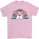 Dogs English Bulldog Mens T-Shirt Cotton Gildan Light Pink