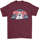 Dogs English Bulldog Mens T-Shirt Cotton Gildan Maroon