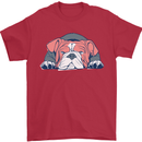Dogs English Bulldog Mens T-Shirt Cotton Gildan Red