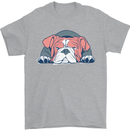 Dogs English Bulldog Mens T-Shirt Cotton Gildan Sports Grey