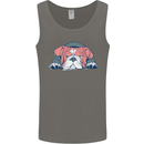 Dogs English Bulldog Mens Vest Tank Top Charcoal