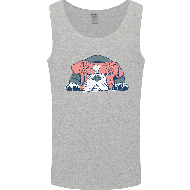 Dogs English Bulldog Mens Vest Tank Top Sports Grey