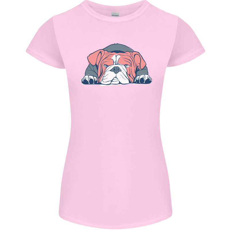 Dogs English Bulldog Womens Petite Cut T-Shirt Light Pink