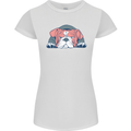 Dogs English Bulldog Womens Petite Cut T-Shirt White