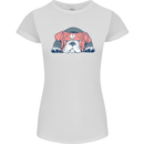Dogs English Bulldog Womens Petite Cut T-Shirt White