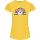 Dogs English Bulldog Womens Petite Cut T-Shirt Yellow