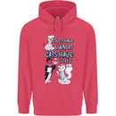 Dogs Have Owners Cats Have Staff Funny Childrens Kids Hoodie Heliconia